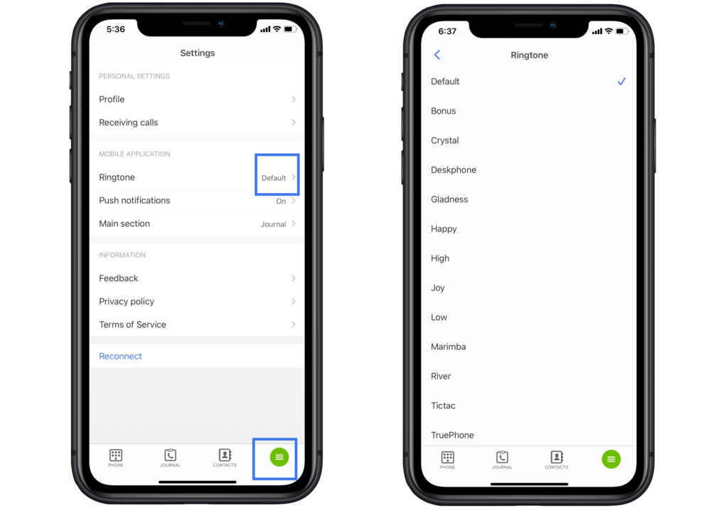 Ringtone omnivoice mobile